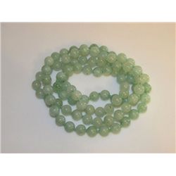 Vintage Jade Moss on Snow Necklace