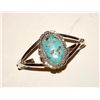 Image 1 : Navajo Sterling Silver Turquoise Cuff Bracelet