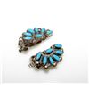 Image 1 : Zuni Sterling Silver Turquoise Needlepoint Earrings