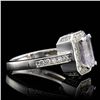 Image 1 : ONE CENTER EMERALD CUT WHITE SAPPHIRE TW 2.20CTS