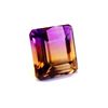 Image 1 : 25.95 ct  & up AMETRINE RADIANT Bi Color Quartz Amethyst/Citrine