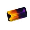 Image 1 : 65.20 ct  & up AMETRINE RADIANT Bi Color Quartz Amethyst/Citrine