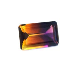 80.50 ct  & up AMETRINE RADIANT Bi Color Quartz Amethyst/Citrine