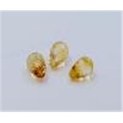 15.50 ct & up  CITRINE DROPS 8X12MM 3 PCS