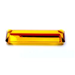 73 ct & up Lab Citrine Long Rectangular 15mm x 53mm Loose Stone (73.49)