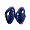 Image 1 : 28 ct & up Natural Sapphire Slice Rose Cut Loose Stone (28.67) 2Pcs