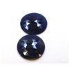 Image 1 : 24 ct & up Natural Sapphire Slice Rose Cut Loose Stone (24.92) 2Pcs