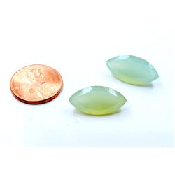 14 ct & up Chalcedony Loose Stone (14.57) 2Pcs