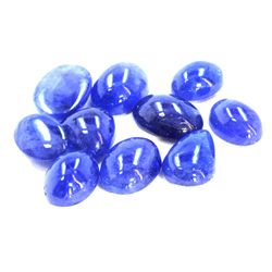 73 ct & up Cabuchon Tanzanite Loose Stone (73.38) 10Pcs