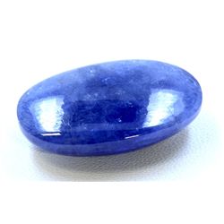 29 ct & up Cabuchon Tanzanite Oval Shaped Loose Stone (29.84)