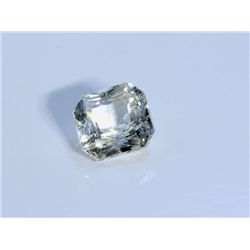 GIA Natural White/Yellow Sapphire 5.95 ct