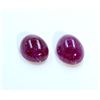 Image 1 : 5 ct & up Cabuchon Ruby Oval Shaped ctw 5.63 2Pcs