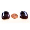 Image 1 : 100 ct & up Natural Chocolate Sapphire Slice ctw 100.88 2Pcs