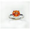 Image 1 : 14K W/G RING 3.03GRAM / SPESSARTITE 2.12CT