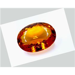 208 ct & up Mandarin Citrine Oval Faceted