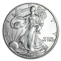 1997 1 oz Silver American Eagle BU