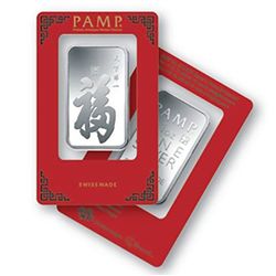 1 oz Pamp Suisse Silver Bar - True Happiness (10/11/13