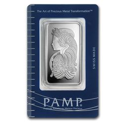 50 gram Pamp Suisse Silver Bar - Fortuna (In Assay)