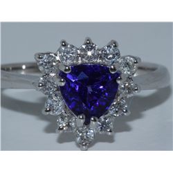 Tanzanite w/ Diamond Ring Tanzanite 1.21ct