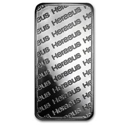 10 oz Heraeus Silver Bar  (Pressed)