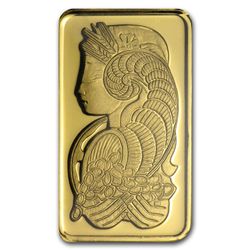 5 gram Pamp Suisse Gold Bar .9999 Fine (In Assay)