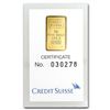 Image 1 : 2 gram Statue of Liberty Credit Suisse Gold Bar (In Assay)