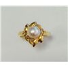 Image 1 : 18K W/G PIN / EMERALD 1 PC 0.03CT / DIAMOND RD 0.24CT, PEARL 11 MM