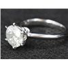 Image 1 : Platinum Solitaire 2.07ct Diamond Ring