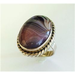 Sterling Silver .925 Tiger Eye Cabochon Ring 9.6g RS7