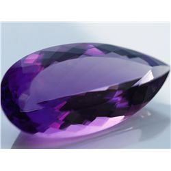 98 ct & up Amethyst Pear Shaped Loose Stone