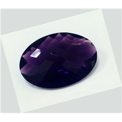 76 ct & up Amethyst Long Oval Shaped Loose Stone