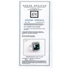 Image 2 : ONE CENTER EMERALD CUT NATURAL INDICOLITE TOURMALINE, TW:12.90CTS