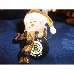 NEW NHL STRIPED POWER PLAY SNOWMAN TREE ORNAMENT