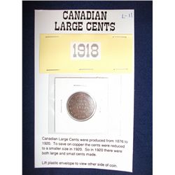 1918 CANADIAN KING GEORGE V LARGE CENT