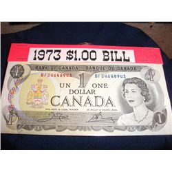 1973 CANADIAN $1.00 BANK NOTE