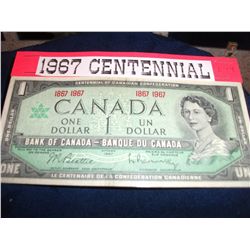 1967 CANADIAN $1.00 BANK NOTE