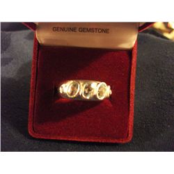 STERLING SILVER GENUINE BLUE TOPAZ RING