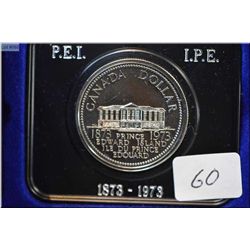 1973 Canadian P.E.I Canadian dollar coin commemorating 100 years