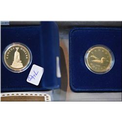 1987 and 1994 silver loonie proof coins