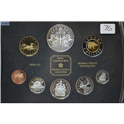 Silver and gold 2000 double dollar proof set Canada's Voyage of Discovery