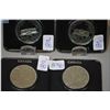 Image 1 : Lot of four Canadian dollar coins including 1972 and 1973