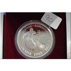 1983 World University games held in Edmonton Alberta silver proof coin