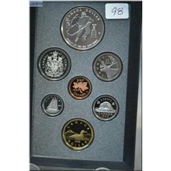 1993 100th anniversary of the Stanley Cup double dollar proof set with silver coin