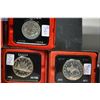 Image 1 : Lot of three Canadian  dollars, 1973, 1970, 1972, two silver.