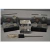 Image 1 : Coin paper weights and letter openers including 1962sets and year 1965