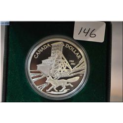 2003 proof silver dollar celebrating the100th anniversary of the Cobalt Silver Strike.