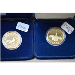 Two proof loonies 1992 and 1987