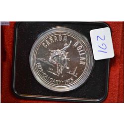 1975 Calgary 100th Anniversary proof silver dollar