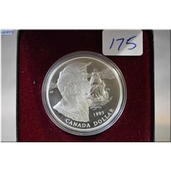 1995 proof silver dollar celebrating the 325th Anniversary of the Hudson's Bay company