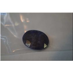 4 carat natural blue sapphire gemstone, opaque clarity